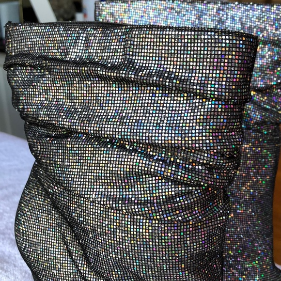 NEW! Steve Madden Iridescent glitter boots - Picture 5 of 8